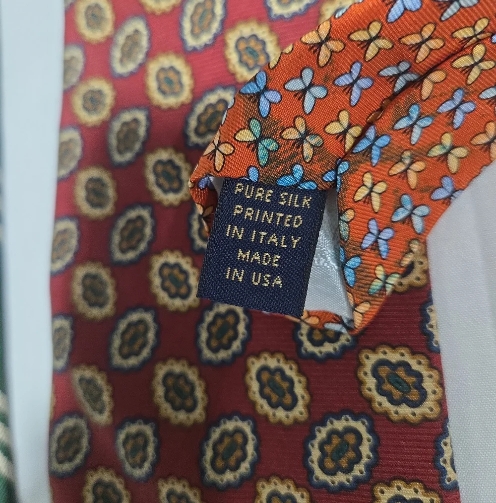 Brooks Brothers Luxury Silk Ties Set Of 4 Bundle Butterfly Stripe Wedding Guest